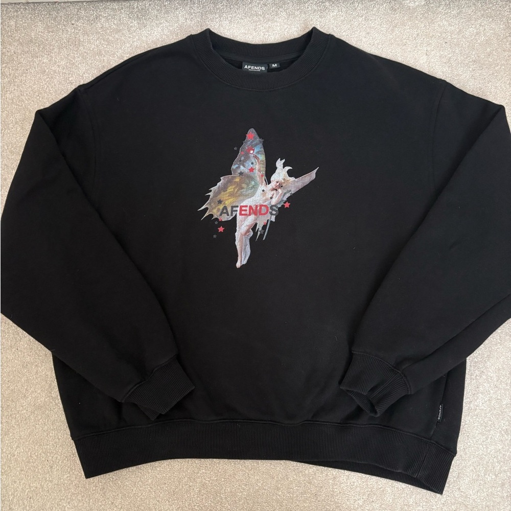 Afends Pixie Black Sweatshirt Size Medium - image 2